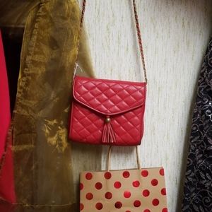 Vintage Leather Quilted Crossbody